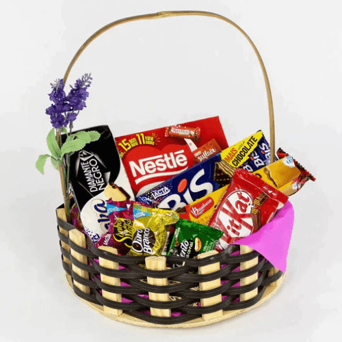 Cesta de Chocolate Pequena