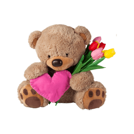 Teddy With Flower